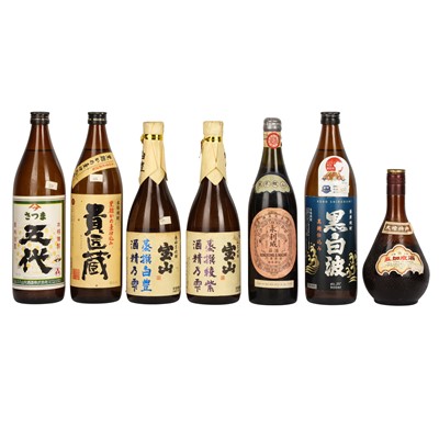 Lot 343 - Mixed Japanese and Chinese Liquor - 7 bottles