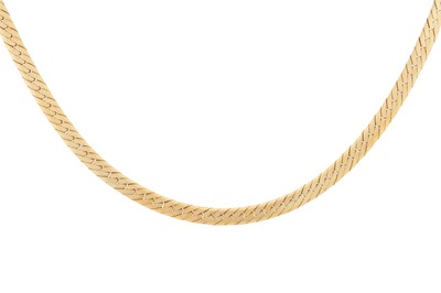Lot 289 - A fancy-link chain necklace