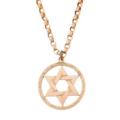 Lot 228 - A Star of David pendant necklace