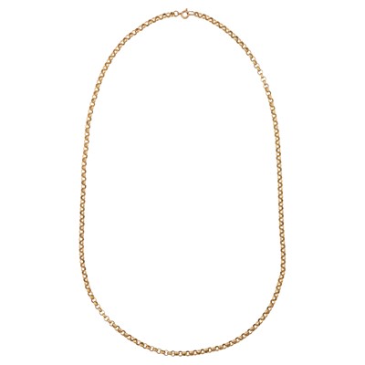 Lot 239 - A rolo chain necklace