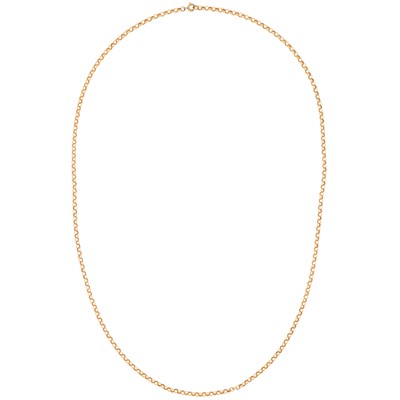 Lot 205 - A rolo chain necklace
