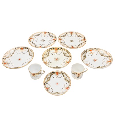 Lot 78 - Coalport, a Regency porcelain part-tea set