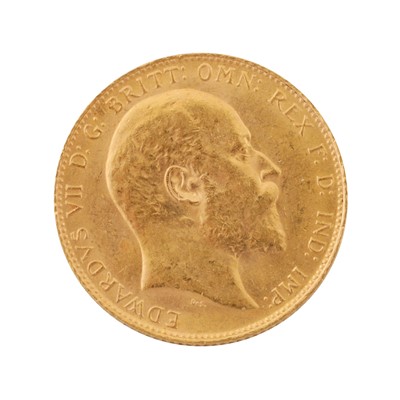 Lot 456 - A King Edward VII Full Sovereign Coin