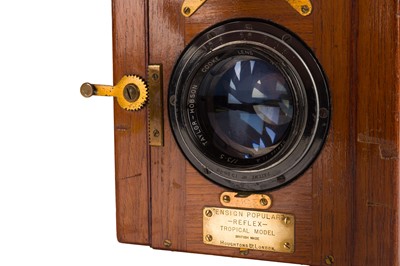 Lot 180 - A Quarter Plate Ensign Popular Reflex Tropical Model