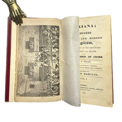 Lot 47 - Egan (Pierce) Boxiana, inscribed to American champion Joe Coburn by his defence lawyer