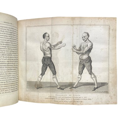 Lot 47 - Egan (Pierce) Boxiana, inscribed to American champion Joe Coburn by his defence lawyer