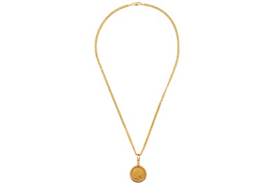 Lot 13 - A half sovereign chain necklace