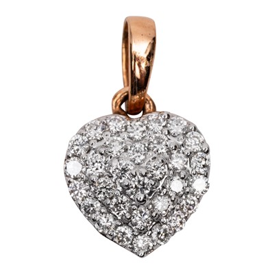 Lot 356 - Orra | A heart diamond pendant