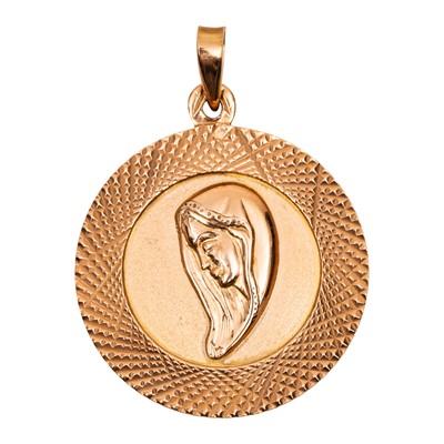 Lot 163 - A Virgin Mary pendant