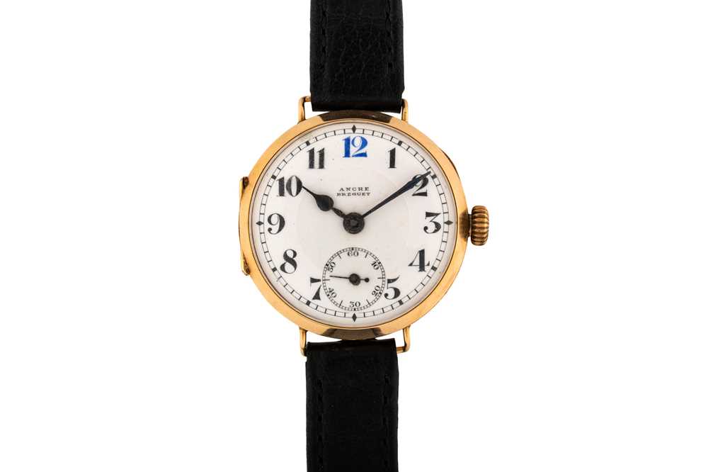 Lot 427 - Vintage 14k Gold Transitional Wristwatch