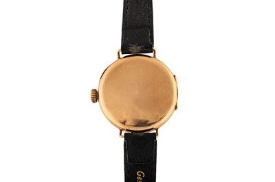 Lot 427 - Vintage 14k Gold Transitional Wristwatch