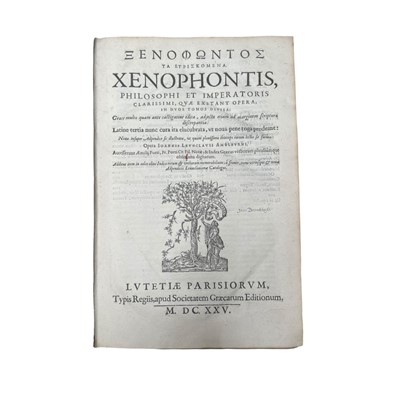 Lot 13 - Xenophon. Xenophontis, philosophi et imperatoris clarissimi, 1625