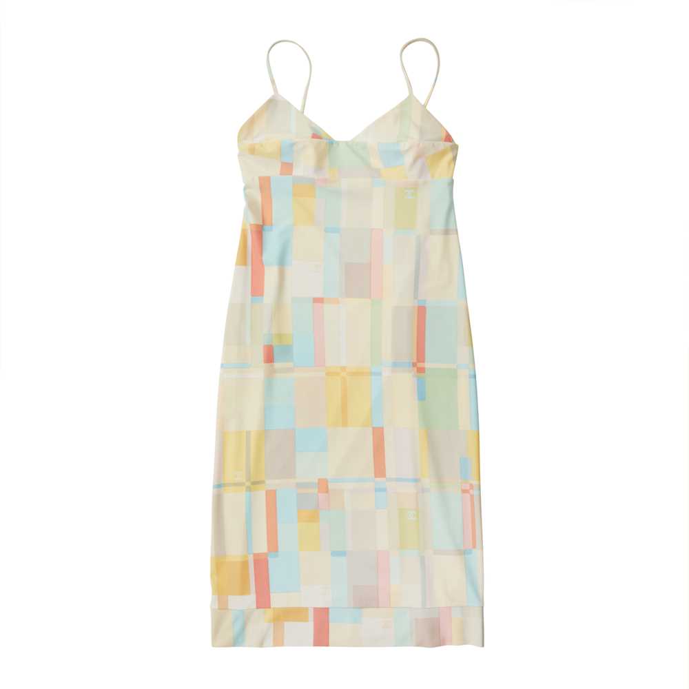 Lot 22 - Chanel Multi Colourblock Camisole Dress