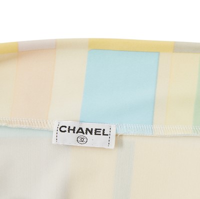 Lot 22 - Chanel Multi Colourblock Camisole Dress