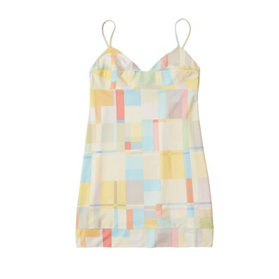 Lot 21 - Chanel Multi Colourblock Camisole Mini Dress