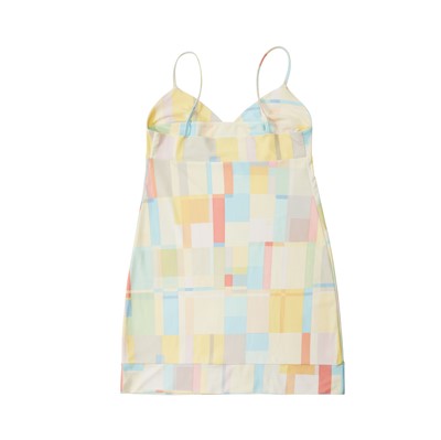 Lot 21 - Chanel Multi Colourblock Camisole Mini Dress