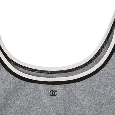 Lot 62 - Chanel Grey Marl CC Tank Dress