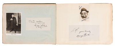 Lot 51 - Autograph Album.- Vintage Actors & Entertainers