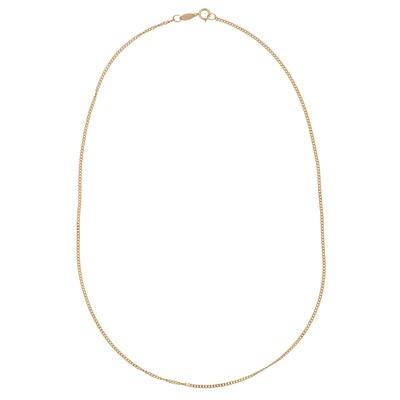 Lot 112 - A curb chain necklace
