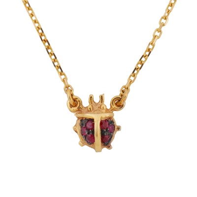 Lot 147 - A ladybird necklace