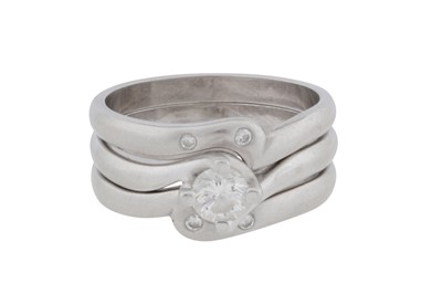 Lot 206 - Three diamond rings, circa 2000