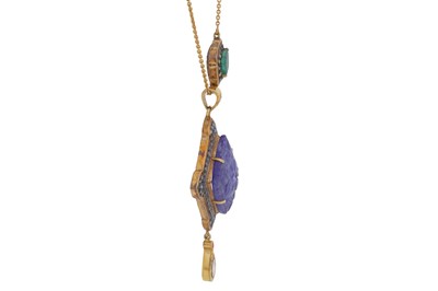 Lot 78 - Amrapali Ι A tanzanite and diamond pendant necklace, circa 2012
