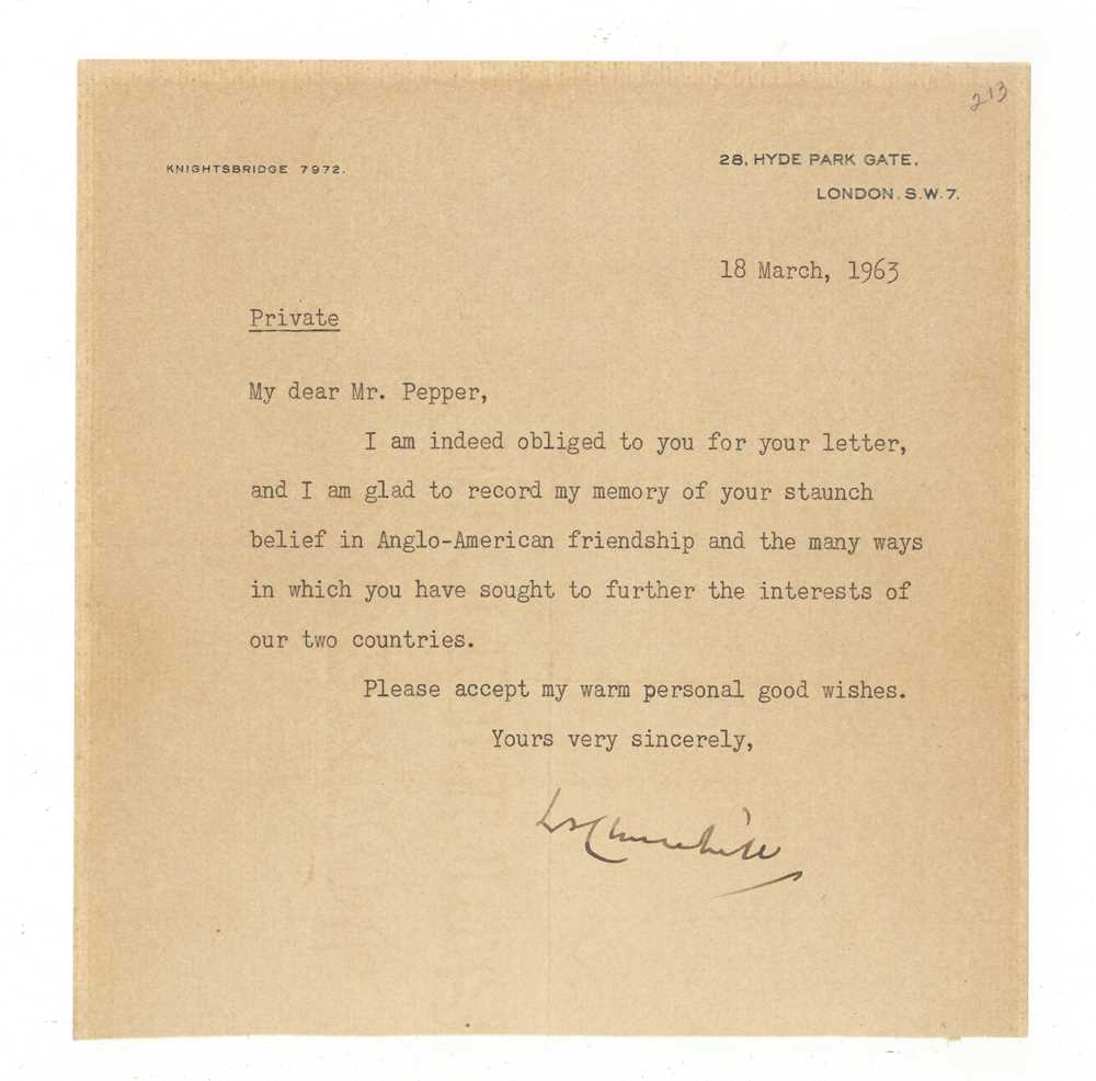 Lot 341 - Churchill (Winston Spencer)