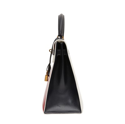 Lot 37 - Hermes Limited Edition Tri Colour Kelly Sellier 32