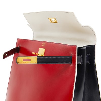 Lot 37 - Hermes Limited Edition Tri Colour Kelly Sellier 32