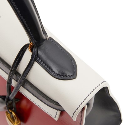 Lot 37 - Hermes Limited Edition Tri Colour Kelly Sellier 32