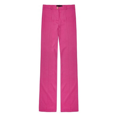 Lot 683 - Versace Hot Pink Crepe Straight Trouser - Size 42