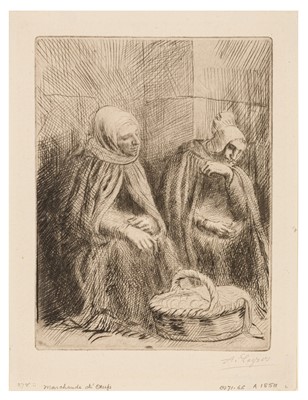 Lot 67 - Alphonse Legros (French, 1837-1911)