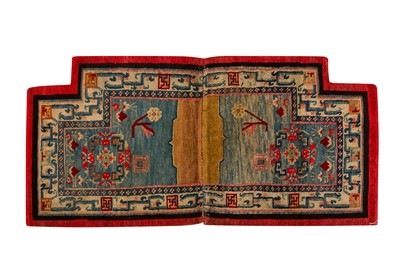 Lot 19 - An antique Tibetan saddle cover, approx: 132cm. x 65cm