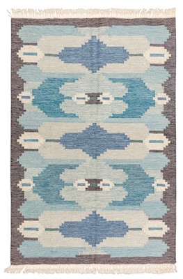 Lot 55 - A fine Swedish kilim, approx: 226cm. x 171cm