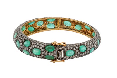 Lot 95 - Amrapali Ι An emerald and diamond bangle, circa 2014