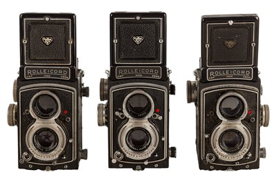 Lot 336 - Three Rolleicord TLR Cameras