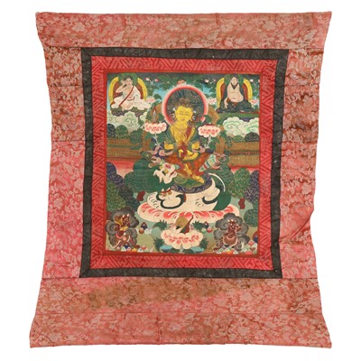 Lot 704 - A Tibetan painted thangka, 19th/20th century
