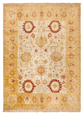 Lot 75 - A fine north Indian carprt, approx: 376cm. x 304cm
