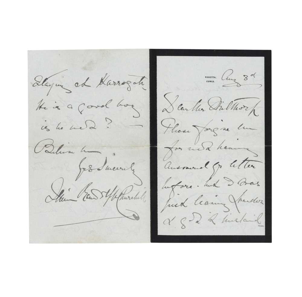 Lot 300 - Churchill (Lady Randolph) nee Jennie Jerome