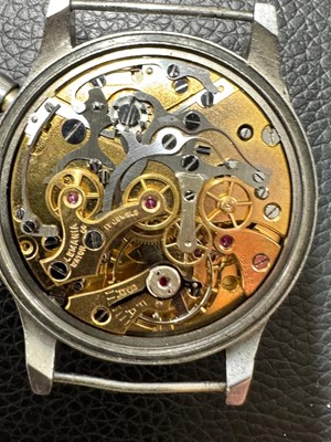 Lot 405 - Men's Vintage Military Issue Lemania Monopusher Chronograph Wristwatch