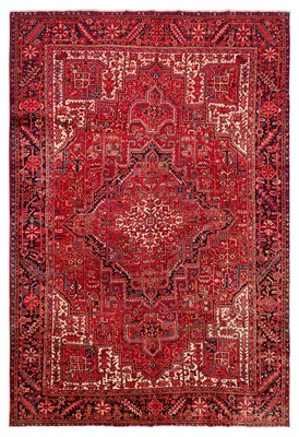 Lot 32 - A fine Heriz carpet, north-west persia, approx: 388cm. x 304cm