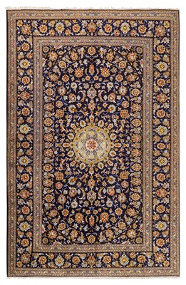 Lot 91 - A fine Kashan carpet, central Persia, approx: 376cm. x 291cm