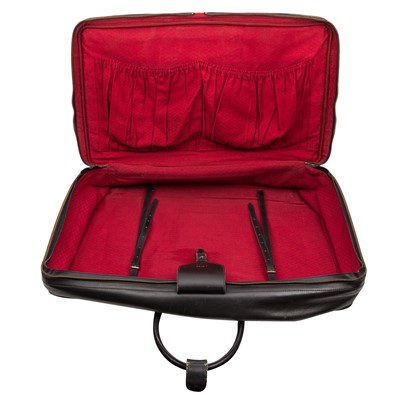 Lot 96 - A graduated pair of Gucci Black Web Suitcases