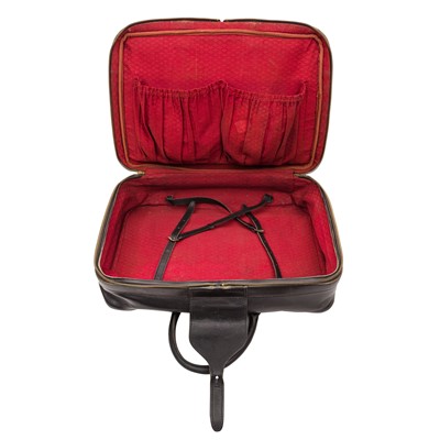 Lot 96 - A graduated pair of Gucci Black Web Suitcases