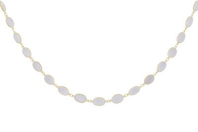 Lot 281 - A moonstone necklace
