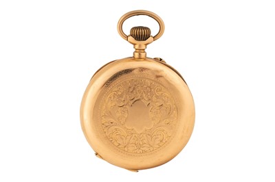 Lot 477 - French 18k Gold Open-Faced Pocket Watch
