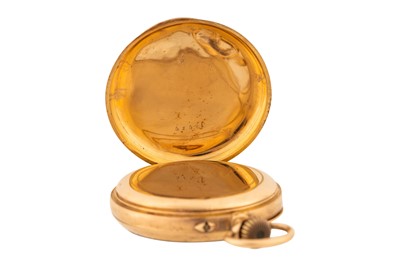 Lot 477 - French 18k Gold Open-Faced Pocket Watch