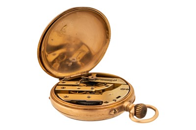 Lot 477 - French 18k Gold Open-Faced Pocket Watch