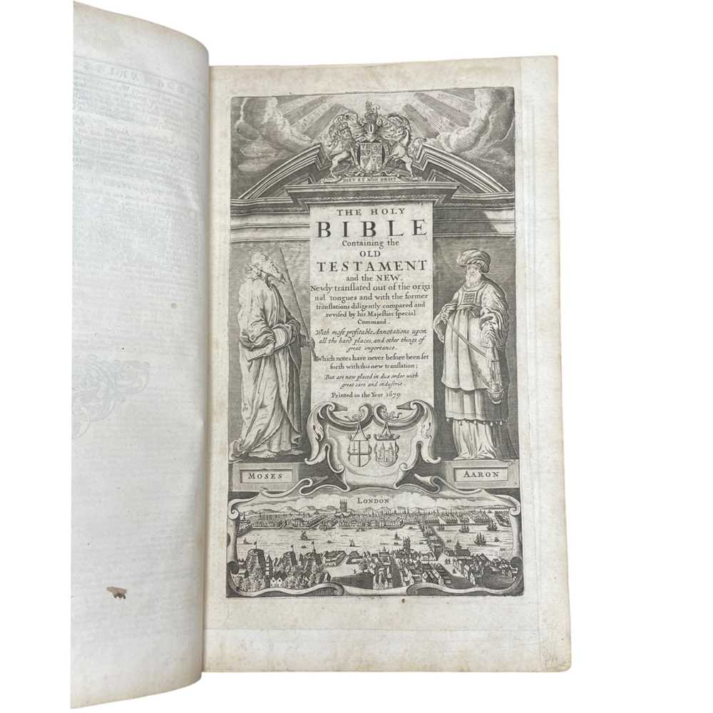 Lot 16 - Bible [English] The Holy Bible, Containing the Old and New Testaments…, 1715