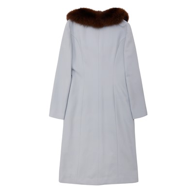 Lot 56 - Dolce & Gabbana Grey Wool Midi Coat - Size 46